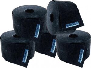 Premium Nekpapier voor Kapper & Barber - 5 Rollen - Nekpapier - Nekkraag – Halskraag Zwart - Afbeelding 2