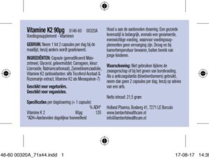 Vitamine K2 - Lamberts - Afbeelding 2