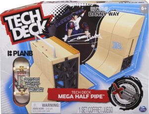 Tech Deck X-Connect - Danny Way Mega Half Pipe - Aanpasbare Ramp Set met PlanB Fingerboard