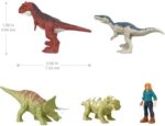 Jurassic World mini figuren set - 4 pack - Dinosaurus speelfigurenset - Afbeelding 7