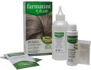 Permanent Dye Farmatint 6c-Rubio Oscuro Ceniza Gel