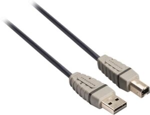 Bandridge - USB 2.0 A-B Kabel - Grijs - 2 meter - Afbeelding 3