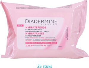 Diadermine Moisturizing Makeup Remover Wipes 25 Units - Afbeelding 4