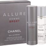 Chanel Allure Homme Sport Eau Extreme Mini Edt Concentree Spray   2 Refills 3 X 21 ml for Men