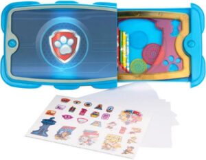paw patrol - spiral art - pup pad - tekenen met paw patrol - knutselen - met stickers