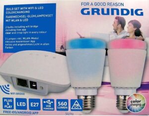 Grundig Lampenset met WIFI & LED kleurschakeringen - Afbeelding 2
