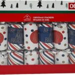 Christmas Crackers - Party Crackers - Kerst Musthave - Wit / Rood / Blauw - Set van 6