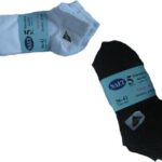 5- paar NAFT sneakersokken wit - 36/42 & 5- paar NAFT sneakersokken zwart - 36/42