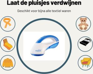 Starly Elektrische Pluizenverwijderaar - Ontpiller & Ontpluizer- Draadloos - 1 Extra Opzetstuk - Blauw - Afbeelding 5