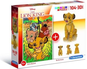 Clementoni Legpuzzel Met Bouwpakket The Lion King 104 Stukjes - Afbeelding 3
