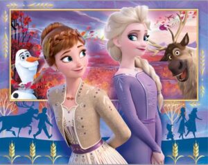 Clementoni Kinderpuzzels - Disney Frozen 2, Legpuzzel Set 20+60+100+180 Stukjes, 3-5 jaar - 21411 - Afbeelding 2