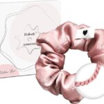 Bellody - Scrunchie Haargummie Silk Met Logo - Roze