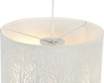 INSPIRE - Hanglamp FOREST - Hanglamp naturel - 3 lampen - 3 x E27 60W - ÃƒÆ’Ã†â€™Ãƒâ€¹Ã…â€œ40 cm x H. 23 cm - metaal - wit - Afbeelding 5