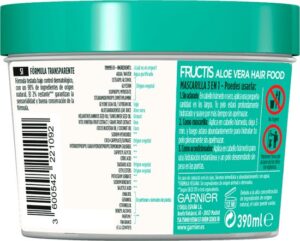 Fructis Hair Food Aloe Vera Hydrating Mask By Garnier 390 Ml - Afbeelding 2