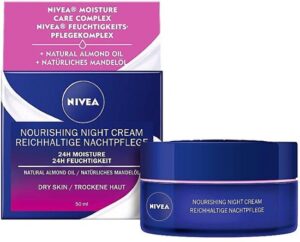 Nivea - Nourishing Regenerating Night Cream for Dry and Sensitive Skin 50 ml Aqua Effect - 50ml - Afbeelding 2