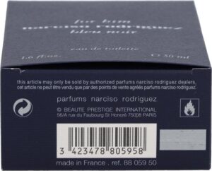 Narciso Rodriguez Bleu Noir By Narciso Rodriguez Edt Spray 50 ml   Fragrances For Men - Afbeelding 3