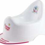 Woezel & Pip Potje - Baby wc Potje voor Baby's - Wit / Rood - Kunststof