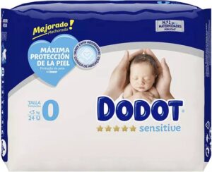 Wegwerpluiers Dodot Sensitive Maat 0 (24 uds) - Afbeelding 2