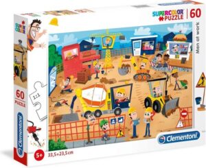 Clementoni Legpuzzel Men At Work 60 Stukjes