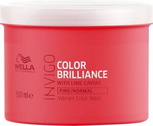 Wella Brilliance Masker fijn / normaal haar -500 ml - Haarmasker droog haar - Haarmasker beschadigd haar - Afbeelding 2