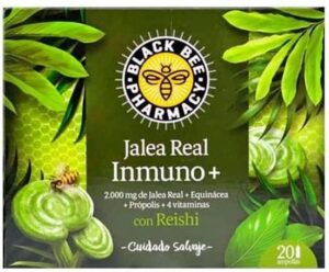 Black Bee Jalea Real Inmuno 20 Ampollas