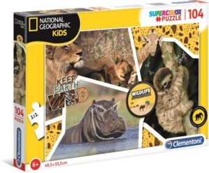 Clementoni Legpuzzel National Geographic Wildlife 104 Stukjes - Afbeelding 4