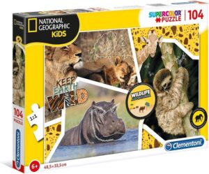 Clementoni Legpuzzel National Geographic Wildlife 104 Stukjes - Afbeelding 2