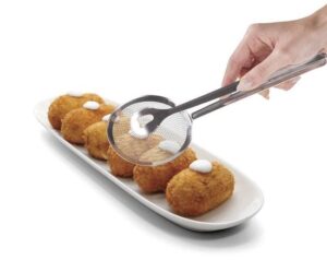 Metaltex - Tang voor frituur - RVS - 28cm - brede greep - Afbeelding 2