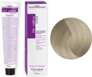 Fanola Haarverf No Yellow Colouring Cream 10 ICE Platinum Ice Blonde - Afbeelding 2