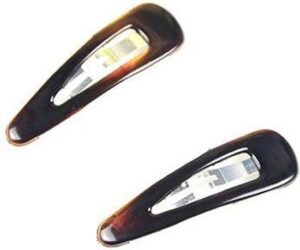 Hair Clips Inca Clip Concha Francesa Brown 2 Pieces - Afbeelding 2