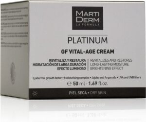 Vochtinbrengende Dagcrème Martiderm GF Vital-Age Platinum GF SPF 15 (50 ml) (50 ml) - Afbeelding 2