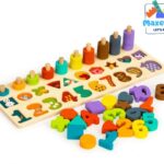 Maxenza PH05R005 Educatieve Houten Tablet Voor Kinderen Vanaf 3 jaar - Leer Tellen, Denken En Vormen Eigen Maken