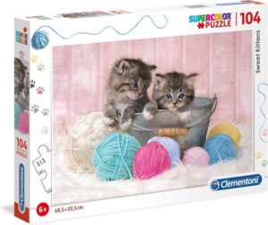 Clementoni Legpuzzel Supercolor Sweet Kittens 104 Stukjes