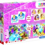 Clementoni - Super kit puzzel en spellen 4in1 - Disney Princess, puzzels kinderen