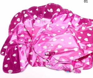 Roze folieballonnen in de vorm van letters 'HAPPY BIRTHDAY' (13 stuks) - Ballonnen verjaardag decoratie meisje - Afbeelding 2