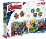 Clementoni - Super kit puzzel en spellen 4in1 - Marvel The Avengers, puzzels kinderen