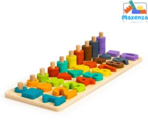 Maxenza PH05R005 Educatieve Houten Tablet Voor Kinderen Vanaf 3 jaar - Leer Tellen, Denken En Vormen Eigen Maken - Afbeelding 7