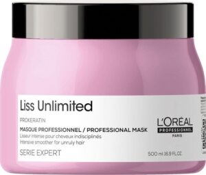 L'Oréal Professionnel Serie Expert Liss Unlimited Haarmasker 500 ml - Haarmasker beschadigd haar - Afbeelding 2