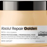 L’Oréal Professionnel Absolut Repair Golden Mask – Herstelt fijner, beschadigd haar - Serie Expert – 500 ml