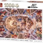 King Puzzel 1000 Stukjes (68 x 49 cm) - Basilica di Santi Ambrogio e Carlo - Legpuzzel Art Collection