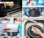 Tefal Ingenio Easy CookÃƒÆ’Ã†â€™Ãƒâ€šÃ‚Â¢ÃƒÆ’Ã‚Â¢ÃƒÂ¢Ã¢â€šÂ¬Ã…Â¡Ãƒâ€šÃ‚Â¬ÃƒÆ’Ã‚Â¢ÃƒÂ¢Ã¢â€šÂ¬Ã…Â¾Ãƒâ€šÃ‚Â¢N Clean 3-delig Hoogwaardig Alluminium Pannenset - Braadpan 22 cm + Steelpan 18 cm Inclusief Ingenio Hangreep - Afbeelding 4