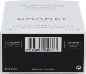 Chanel Egoiste Platinum Pour Homme After Shave Lotion 100 ml man - Afbeelding 3
