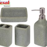 Resal Homeware Badkamerset Rustiek - 4 Delig