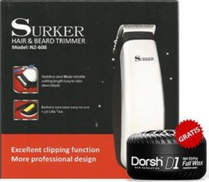 Surker Mini Trimmer NZ-608 met Dorsh Haarwax - Afbeelding 4