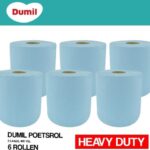 Dumil Extra Stevig 400 Sheets 2 Laags Poetsrollen - 6 Pack