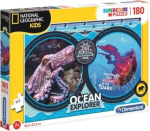 Clementoni Supercolor Puzzel - OCEAN EXPLORER - National Geographic Kids - 104 Stukjes - Afbeelding 4