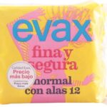 Normaal Maandverband met vleugels Evax (12 uds)