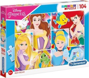 Clementoni - Puzzel 104 Stukjes Pricess, Kinderpuzzels, 6-8 jaar, 27146 - Afbeelding 4