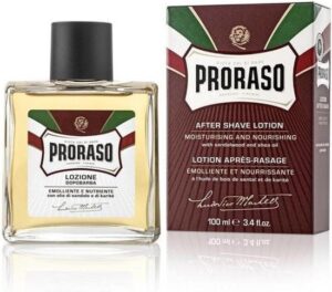 Proraso Aftershave Lotion Rood Nourish Sandalwood 100 ml. - Afbeelding 4