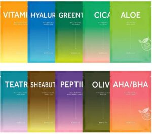 Vegan Koreaanse Sheet Masks - Barulab - The Clean Vegan Olive Mask 11 g - 1 stuk - Afbeelding 2